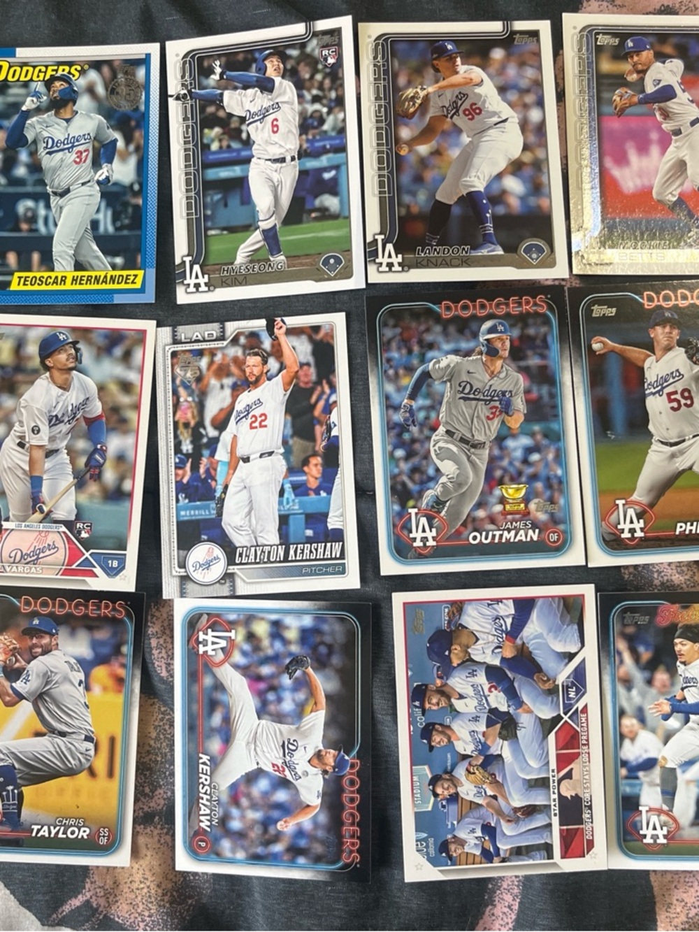 Topps Los Angeles Dodgers Card Assortment - Blue, White